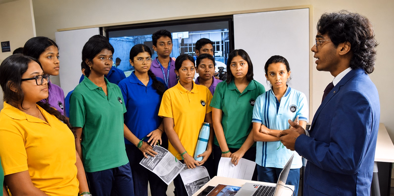 Students preparing for universities